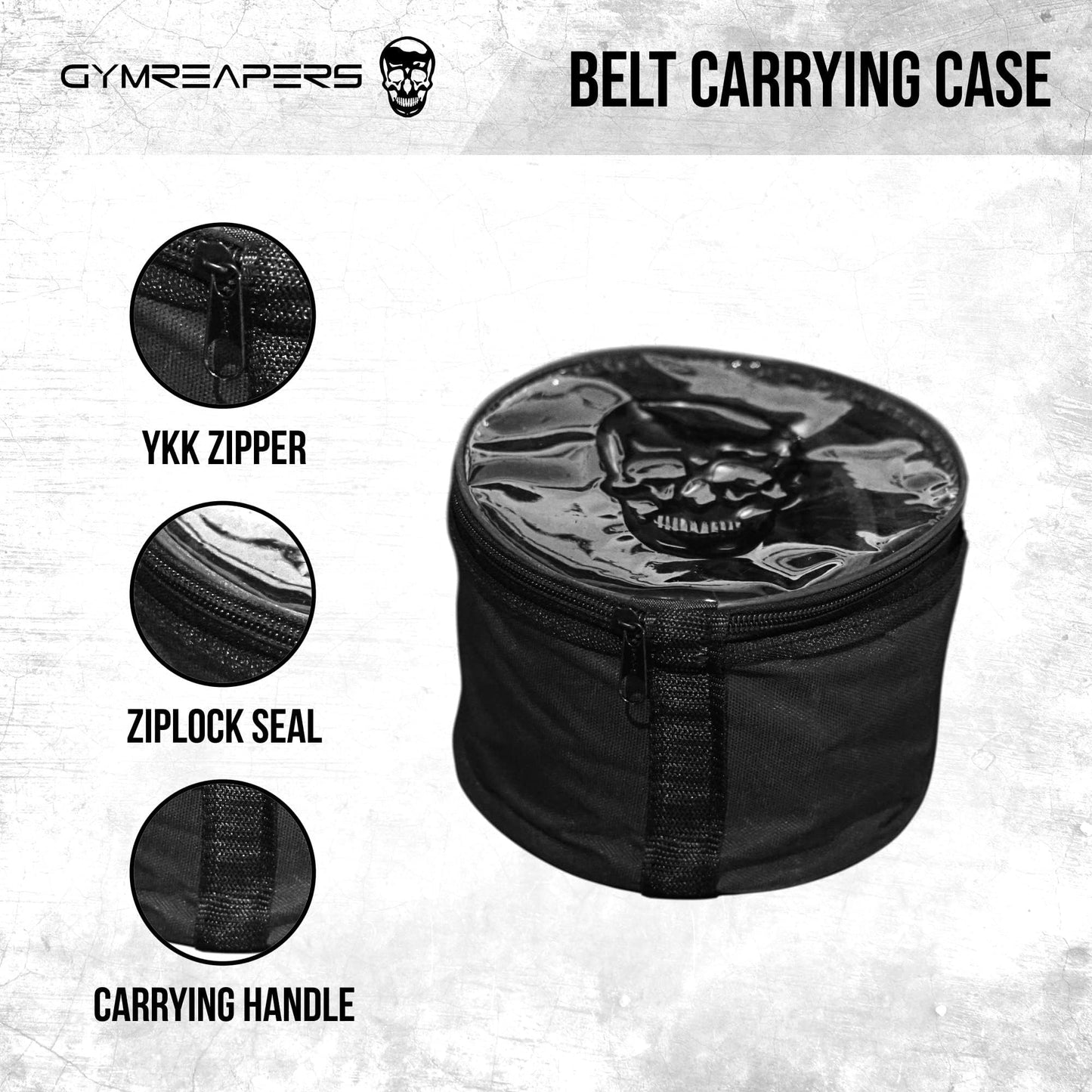 Gymreapers Weight Lifting Belt - 7MM Heavy Duty Pro Leather Belt with Adjustable Buckle - Stabilizing Lower Back Support 4 Inches Wide For Weightlifting, Bodybuilding, Cross Training (Black, X-Large)