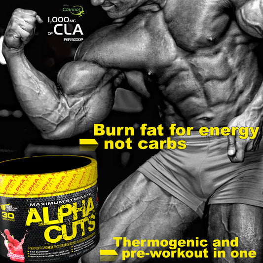 ALPHA CUTS - QUEMADOR DE GRASA PRE-CARDIO - Producto en preventa con descuento.